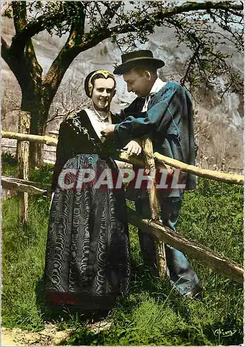 Cartes postales moderne Costume de Savoie les Frontieres Groupes Folkloriqie de Tarentasse
