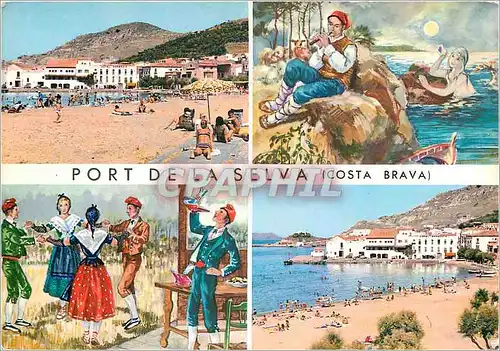 Moderne Karte Port de la Selva (Costa Brava)