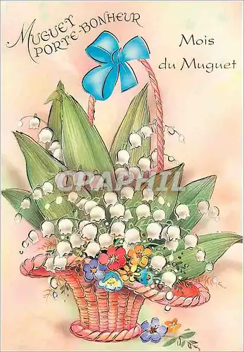 Cartes postales moderne Muguet Porte Bonheur Mois du Muguet