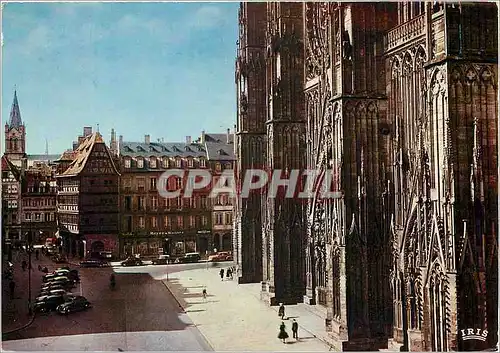 Cartes postales moderne Strasbourg (Bs Rhin) Place de la Cathedrale