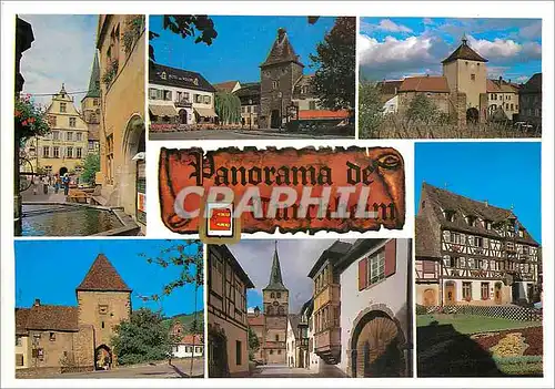 Cartes postales Alsace (France) Turckhem (Haut Rhin) Hotel de ville et Fontaine Porte de France