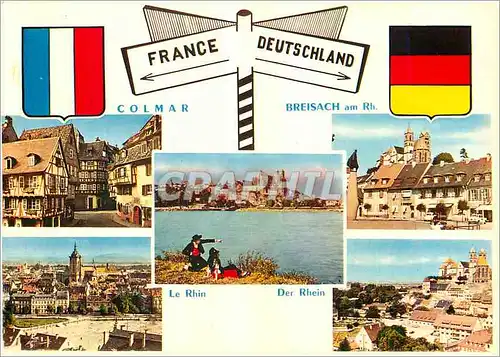 Moderne Karte France Deutschland