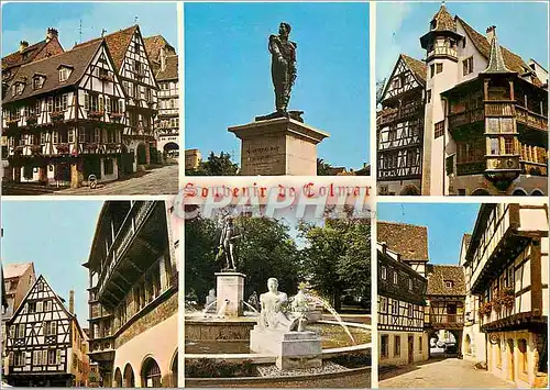 Cartes postales moderne Comar (Alsace) Rue des Marchands Statue du General