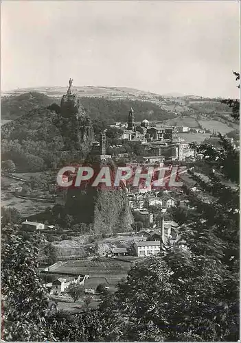 Cartes postales moderne Le Puy en Velay (H L) Le Rocher Saint Michel d'Aiguilhe le Rocher Corneille la Cathedrale Notre