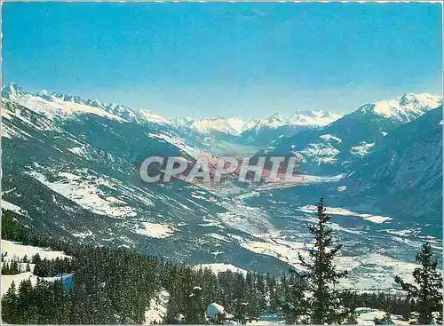 Cartes postales moderne Montana (alt 1500 2600m) La Vallee en hiver vue de vermala