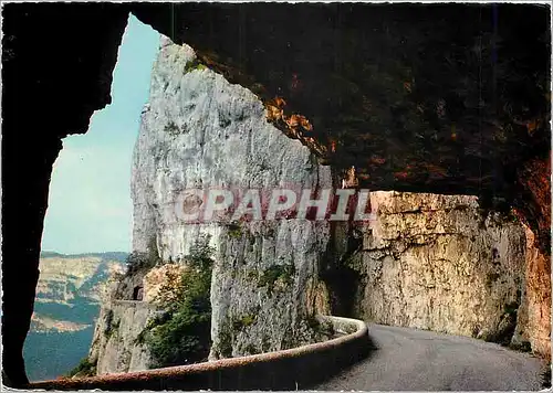 Moderne Karte Paysages du Vercors La route des grands Goulets surplombant la vallee de la Vernaison