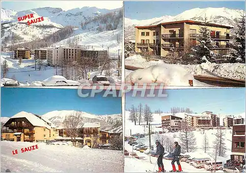 Cartes postales moderne Sauze et Super Sauze (Alpes de Haute Provence) alt 1400 2400m