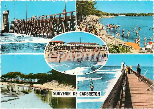 Cartes postales moderne Cap breton L'Estacade Plage du Bourret