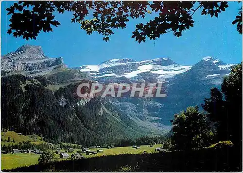 Moderne Karte Perle des Alpes Vaudoises 1200 3200m cirque de Creux de Champs