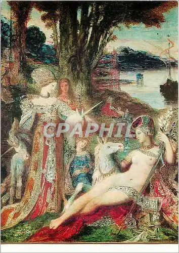 Cartes postales moderne Paris Musee Gustave Moreau Gustave Moreua (11826 1898)Les Licornes