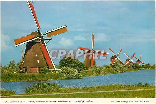 Moderne Karte Holland Poldermalens van Het kinderdijk Complex