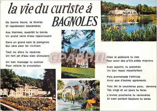 Cartes postales moderne Station thermale de Bagnoles de l'Orne (Orne) La vie du Curiste