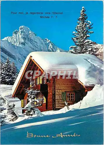 Cartes postales moderne Pour mi je regarderai vers l'Eternel Michee