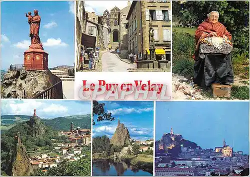 Cartes postales moderne Puy en Velay (Hte Loire) Alt 630 m Notre Dame de France Facade de la Cathedrale