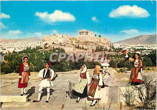 Moderne Karte Athenes Costumes Grece