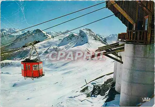 Moderne Karte Vallee de la Guisane Chatemerle Serre Chevaleir le telepllherique a Serre Chevalier et les Piste