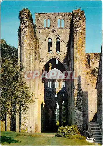 Moderne Karte Abbaye de Hambye (Manche) Les ruines de l'eglise abbatiale la nef romane