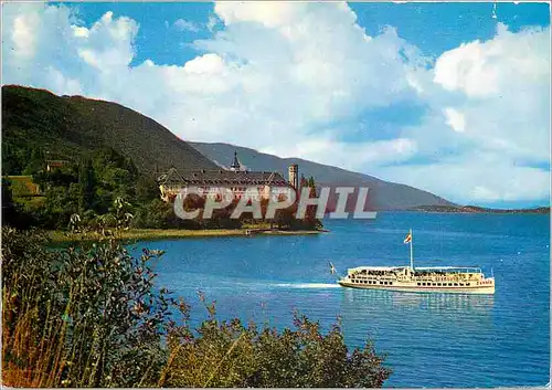 Cartes postales moderne Lac Bourget Bateau La Savoie et abbaye d'Hautecombe