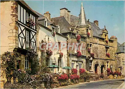 Cartes postales Couleurs de Bretagne Rochefort en Terre vieilles maisons de la place du Puits