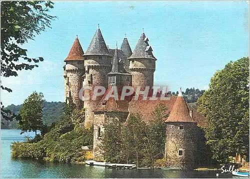 Cartes postales Chateau de Val (XVe s) Commune de Lanobre sur le lac de Barrage de Bort (Correze)