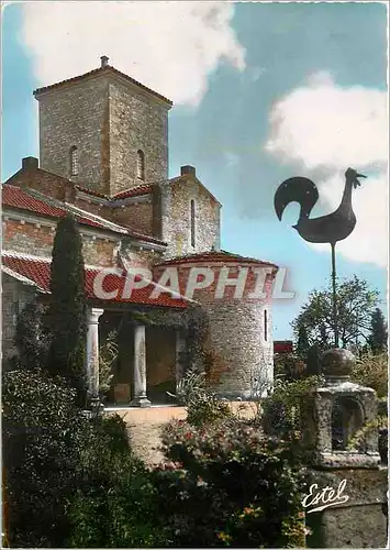 Cartes postales L'Eglise de Germigny des Pres La Facade meridionale et la Lanferme des Morts