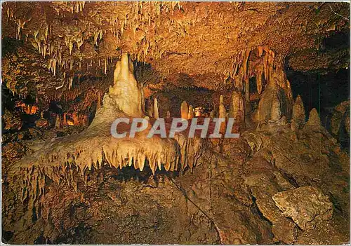 Ansichtskarte AK Grottes de Fontirou Salle du chapeau Mexicain