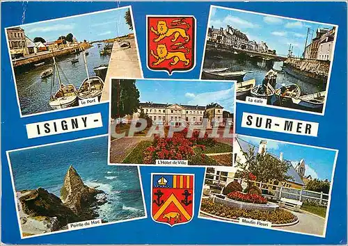 Cartes postales Isigny sur Mer (Calvados) Lion Le port La cale Pointe du Hoc Moulin fleuri