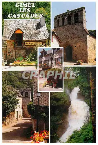 Cartes postales moderne Corrreze Gimel village Fleuri