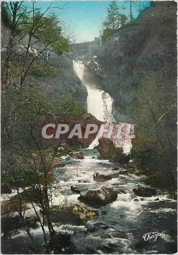 Cartes postales moderne Corrreze Pittoressque Fleche d'eau du Sommet dans le gouffre lancee