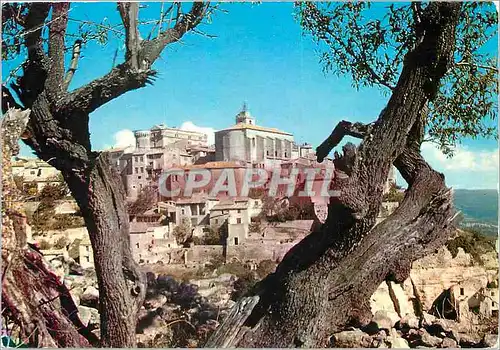 Moderne Karte Gordes (Vaucluse) vue generale