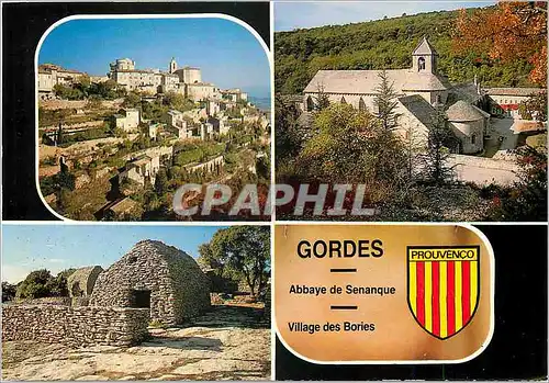 Cartes postales moderne Les Grands sites de Provence (Plateau du Vaucluse) village au soleil le site l'abbaye de Senanqu