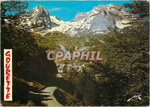 Cartes postales moderne Gourette Printemps sur la station le Pene Medaa et le Ger (alt 2612 m)