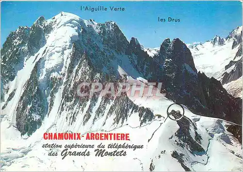 Cartes postales moderne Chamonix Argentiere station supeireure du telepherique des grands Montets