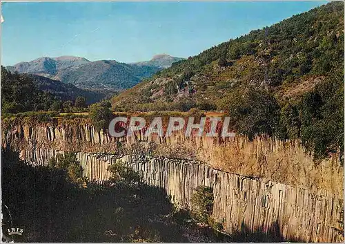 Cartes postales moderne Ardeche Pittoresque les coulees basaltiques de Jaujac parmi les plus belles e France