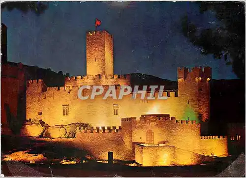 Cartes postales moderne Javier (Navarra) Le chateau Illimine