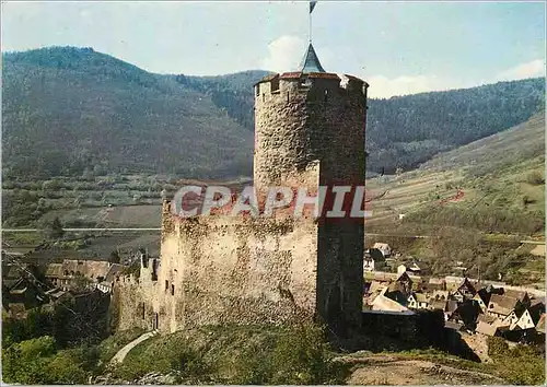 Moderne Karte Kayserberg (Haut Rhin) Donjon du chateau anterieur a 1227