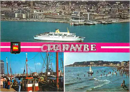 Cartes postales moderne En Normandie le Havre (Seine Mme) France Vue aerienne le Port de Peche La Plage