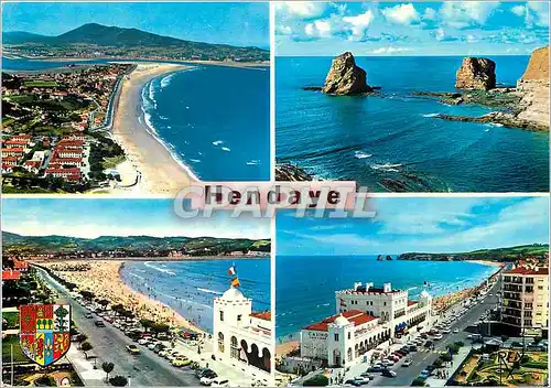 Cartes postales moderne Hendaye Frontierre Espagnole Pyrenees atalntiques