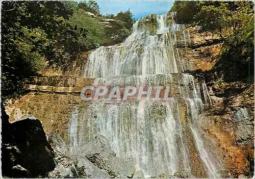 Moderne Karte Doucier (Jura) Cascade du Herisson Eventail)