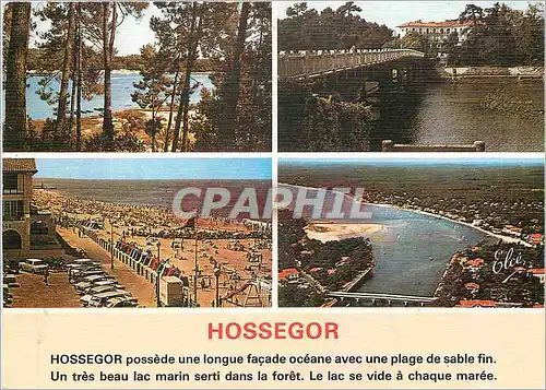 Moderne Karte Hossegor vues de la Plage et du Lac