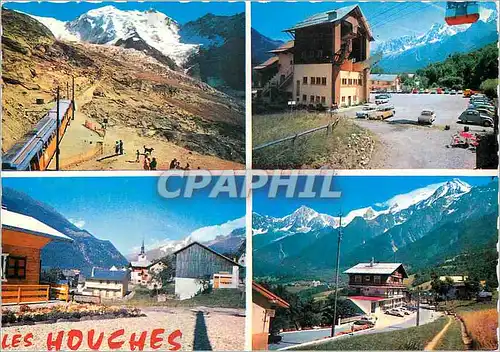 Cartes postales moderne Les Houches Mont Blanc (Haute Savoie) alt 1008m le Glacier de Bionnassay le telepherique de Bell