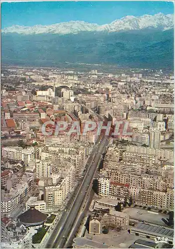 Moderne Karte Grenoble ville Olympique vue generale le Boulevard Joseph Vallier