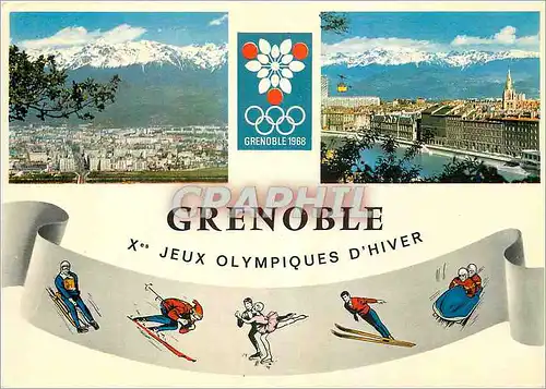 Cartes postales moderne Grenoble (Isere) Xe jeux Olympiques d'Hiver