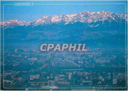 Moderne Karte Grenoble (Isere) vur generale la chaine de belledonne