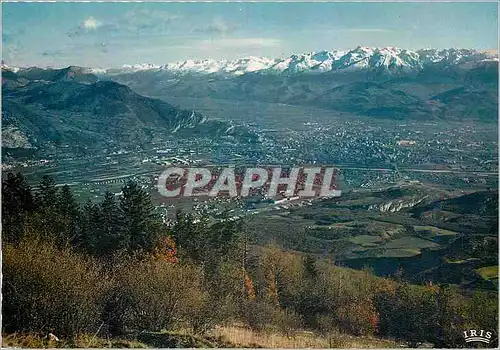 Moderne Karte Grenoble (Isere) vue generale passe de Saint Nizier du Moucherotte