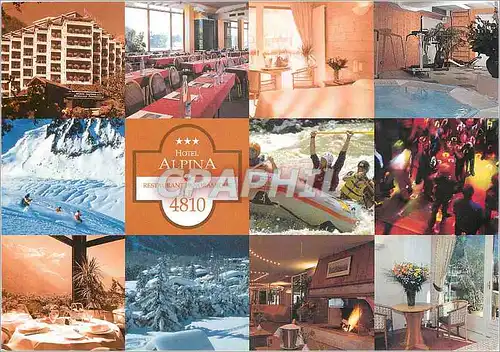 Cartes postales moderne Hotel Alpina Restaurant le 4810 avenue du Mont Blanc