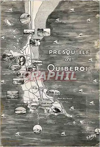 Cartes postales moderne Presqu'ile de Quiberon (Morbihan)