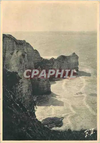 Cartes postales moderne Etretat (Seine Inf) Porte d'Amont et Banc a Cuves