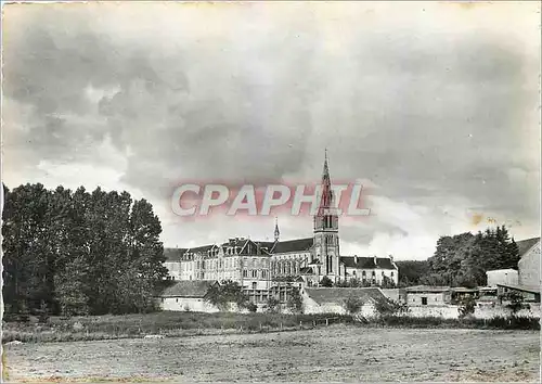 Moderne Karte Abbaye de la Grande Trappe Soligny la Trappe (Orne) Ensemble de l'Abbaye vue de face