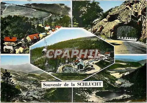 Moderne Karte La SChlucht (alt 1159 m) col de la SChlucht Roche du Diable Telesiege